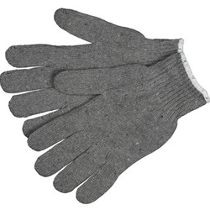 Gant multi usage en trico de coton gris Gant multi usage en trico de coton gris
