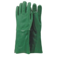 Gant PVC fini rugueux vert 14'' Gant PVC fini rugueux vert 14''