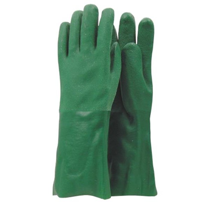 Gant PVC fini rugueux vert 18'' Gant PVC fini rugueux vert 18''